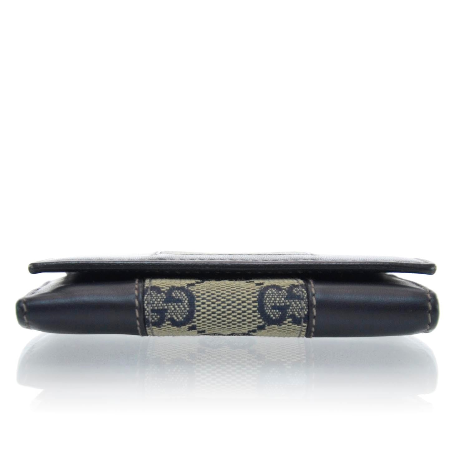 Gucci Monogram Web Compact Wallet Navy 6 of 10