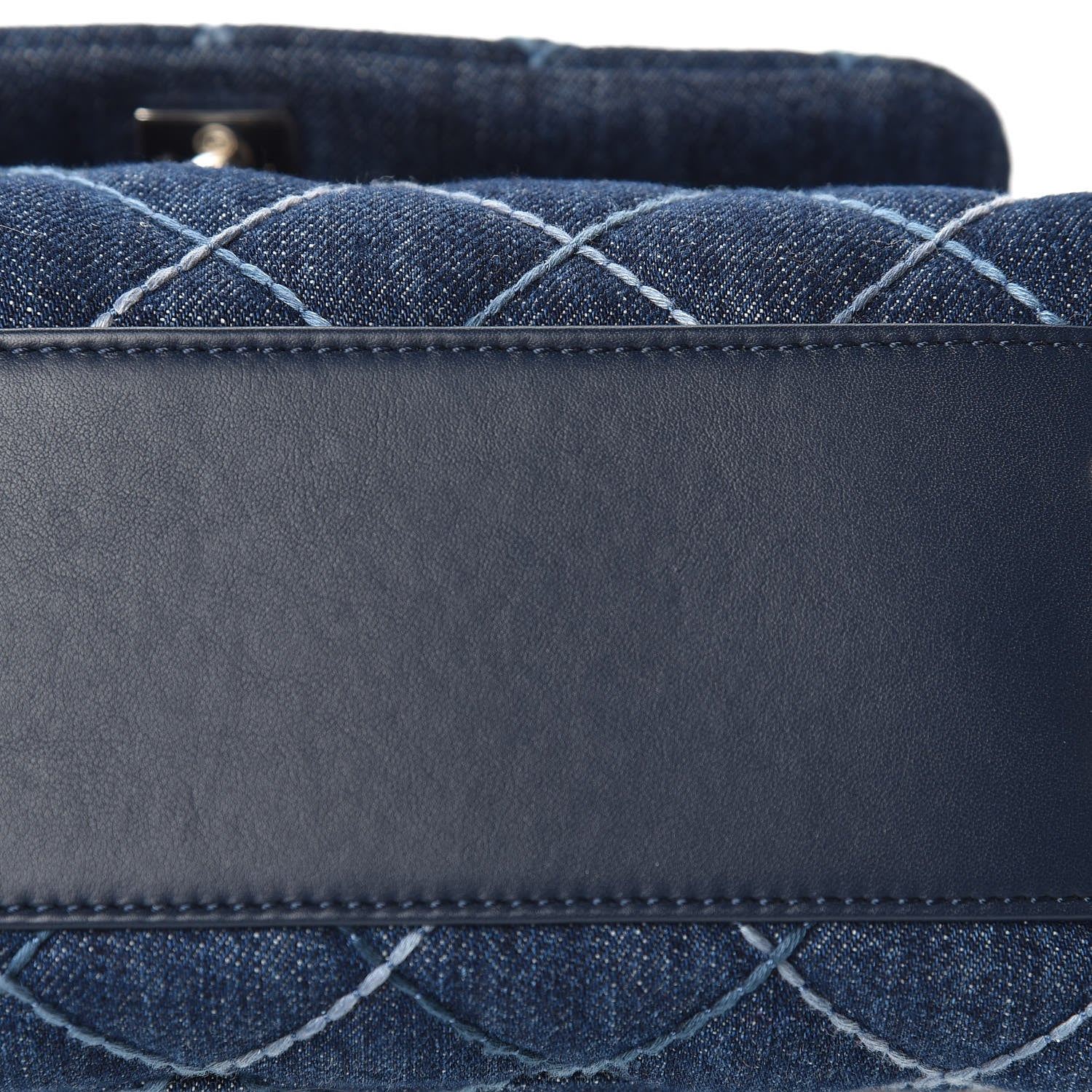 Chanel Denim Quilted Mini Coco Handle Flap Blue 12 of 13