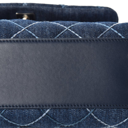 Chanel Denim Quilted Mini Coco Handle Flap Blue 12 of 13