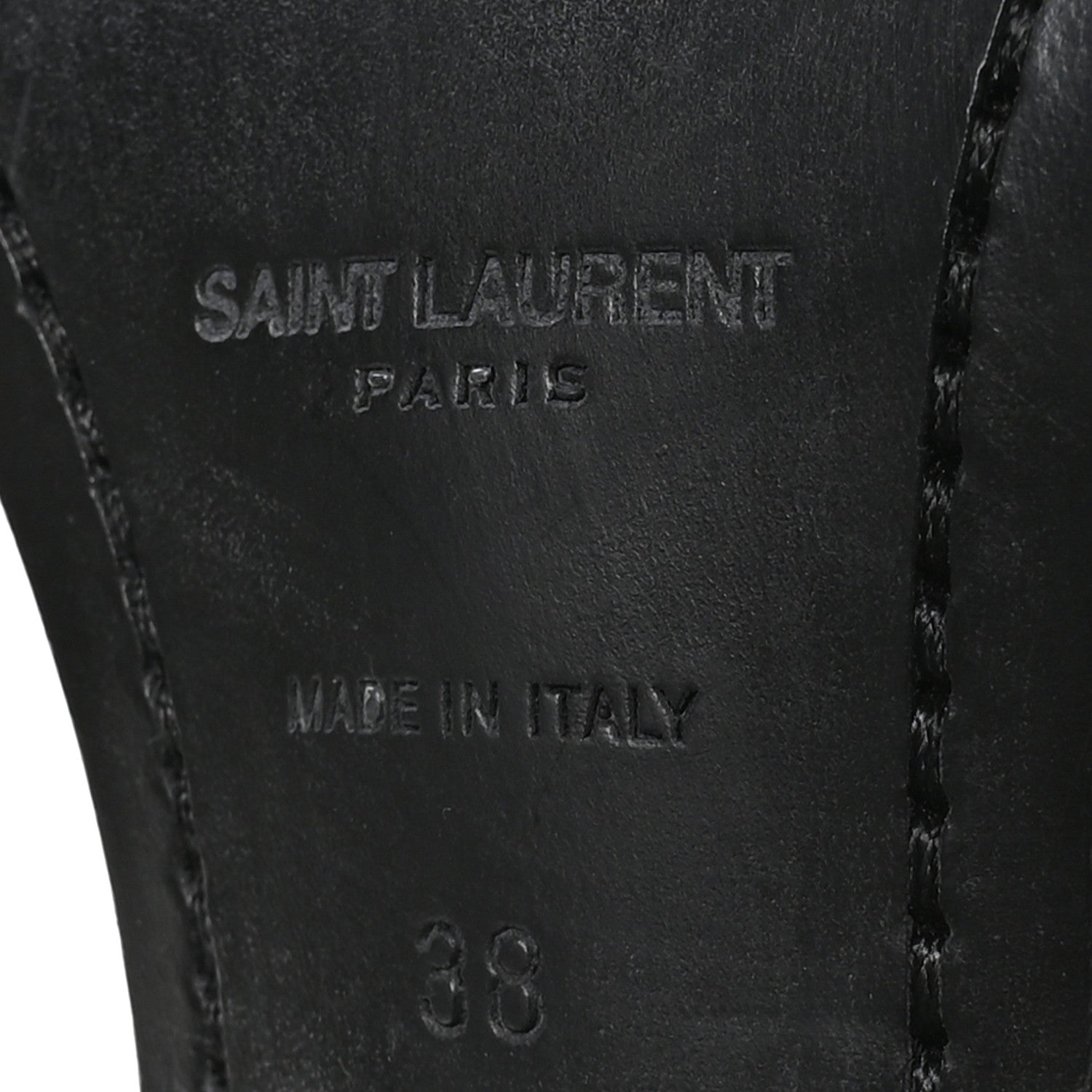 Saint Laurent Kate 105 Western Knee High Boots 38 Black 6 of 7