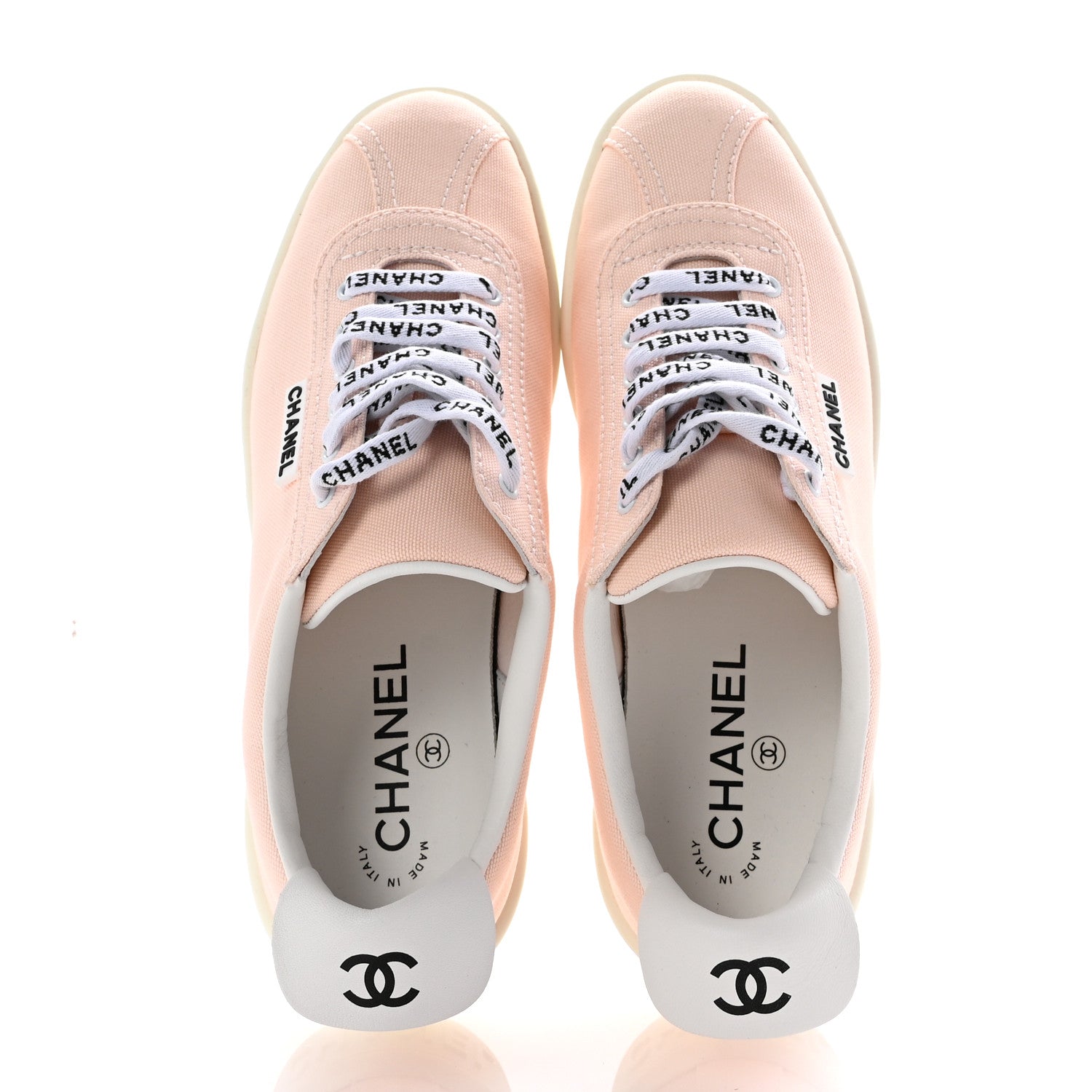 Chanel Canvas Womens Sneakers 38 Light Pink 2 of 10