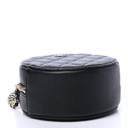 Chanel Caviar Quilted Round Clutch With Chain Black 3 of 6