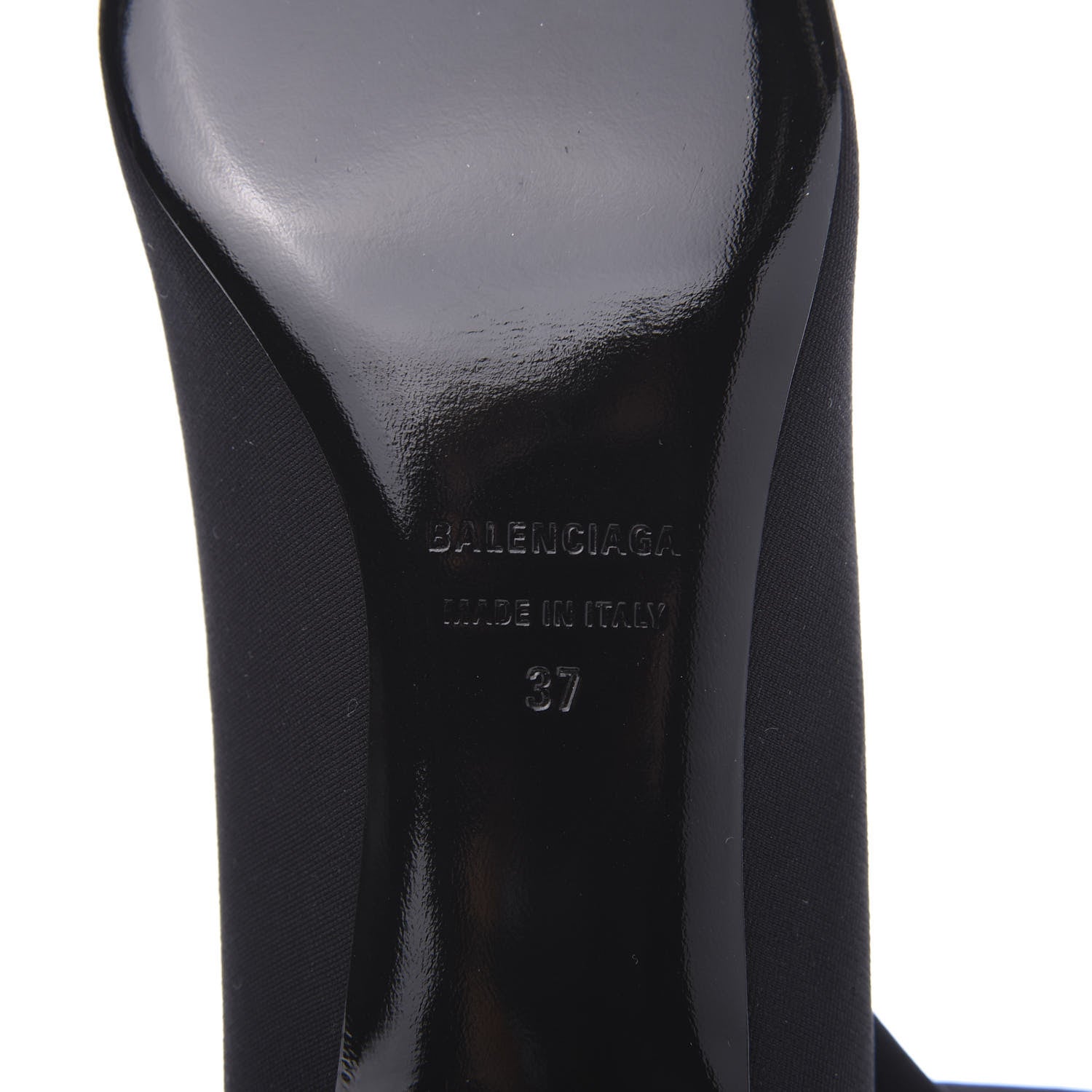 Balenciaga Jersey Crepe Extreme Pointed Toe Knife Booties 37 Black 6 of 7