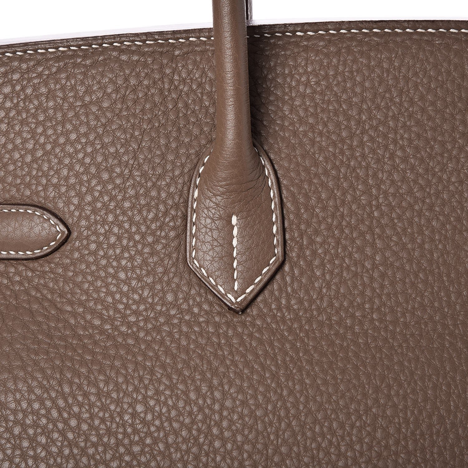 Hermes Taurillon Clemence Birkin 35 Etoupe 28 of 32