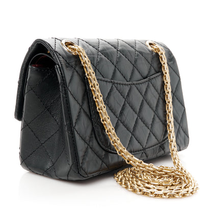 Chanel Aged Calfskin Lucky Charms 2.55 Reissue 224 Flap Black 3 of 10