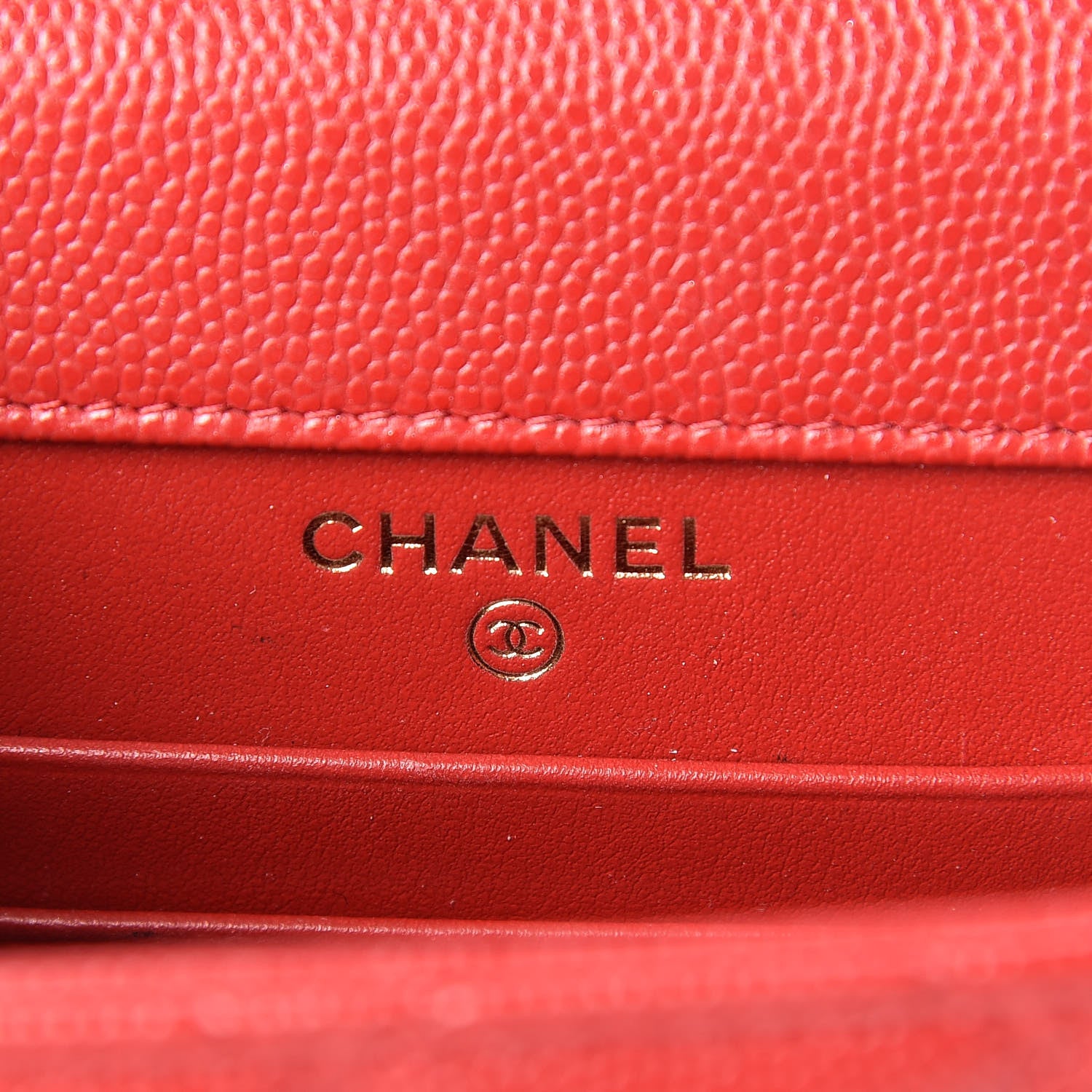 Chanel Caviar Quilted Classic Phone Holder Red 6 of 13