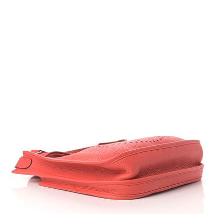 Hermes Taurillon Clemence Evelyne III PM Rouge Pivoine 3 of 9