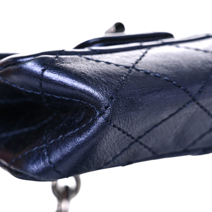 Chanel Metallic Aged Calfskin Quilted 2.55 Reissue 225 Flap Blue 19 of 21