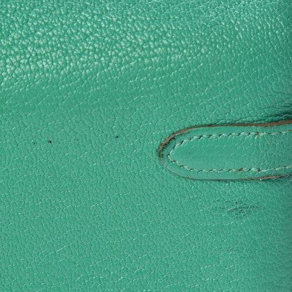 Hermes Chevre Mysore Kelly Longue Wallet Menthe 14 of 24