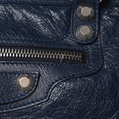 Balenciaga Agneau Giant 12 Silver Hardware Work Bleu Obscur 12 of 13