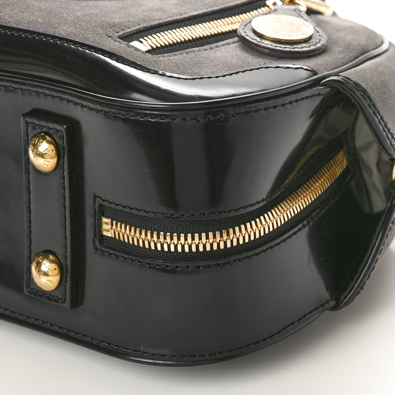 Louis Vuitton Havane Stamped Trunk Bowler PM Gray 9 of 9