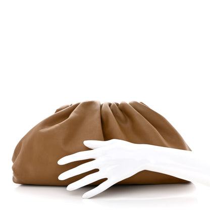 Bottega Veneta Smooth Butter Calf The Pouch Oversized Clutch Teak 2 of 10
