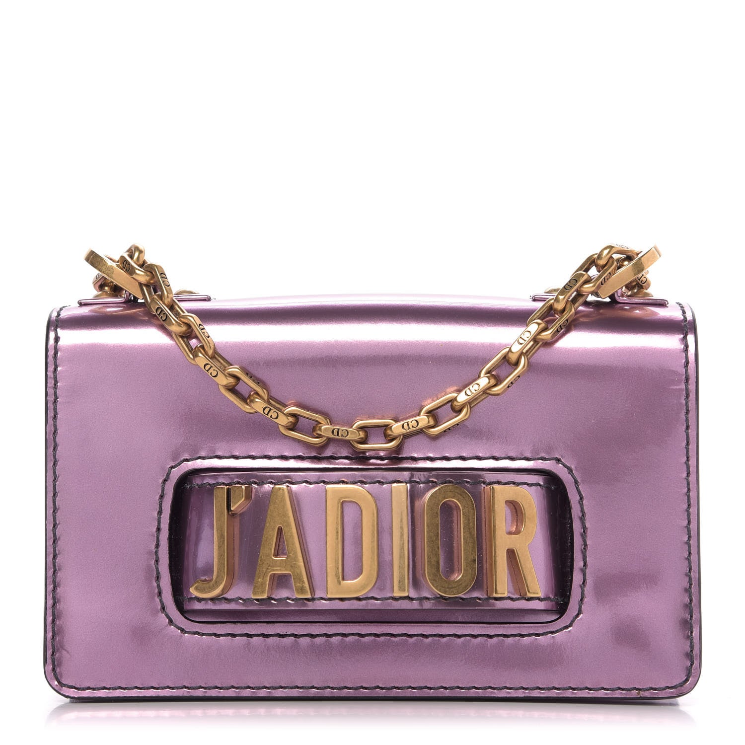 Christian Dior Metallic Calfskin J'Adior Mini Chain Flap Bag 1 of 9
