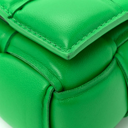 Bottega Veneta Lambskin Maxi Intreccio Padded Candy Cassette Crossbody Bag Parakeet 10 of 11