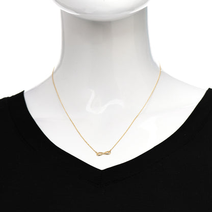 Tiffany 18K Yellow Gold Infinity Pendant Necklace 2 of 6
