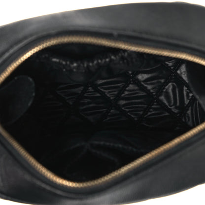 Chanel Caviar Quilted Curvy Pouch Cosmetic Case Black 5 of 10