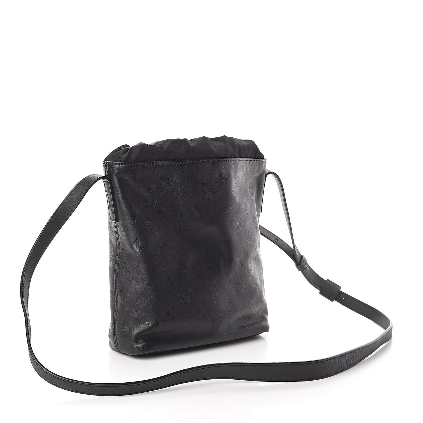 Calfskin Monogram Shadow Nano Bag Black