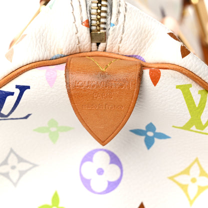 Louis Vuitton Monogram Multicolor Speedy 30 White 6 of 9