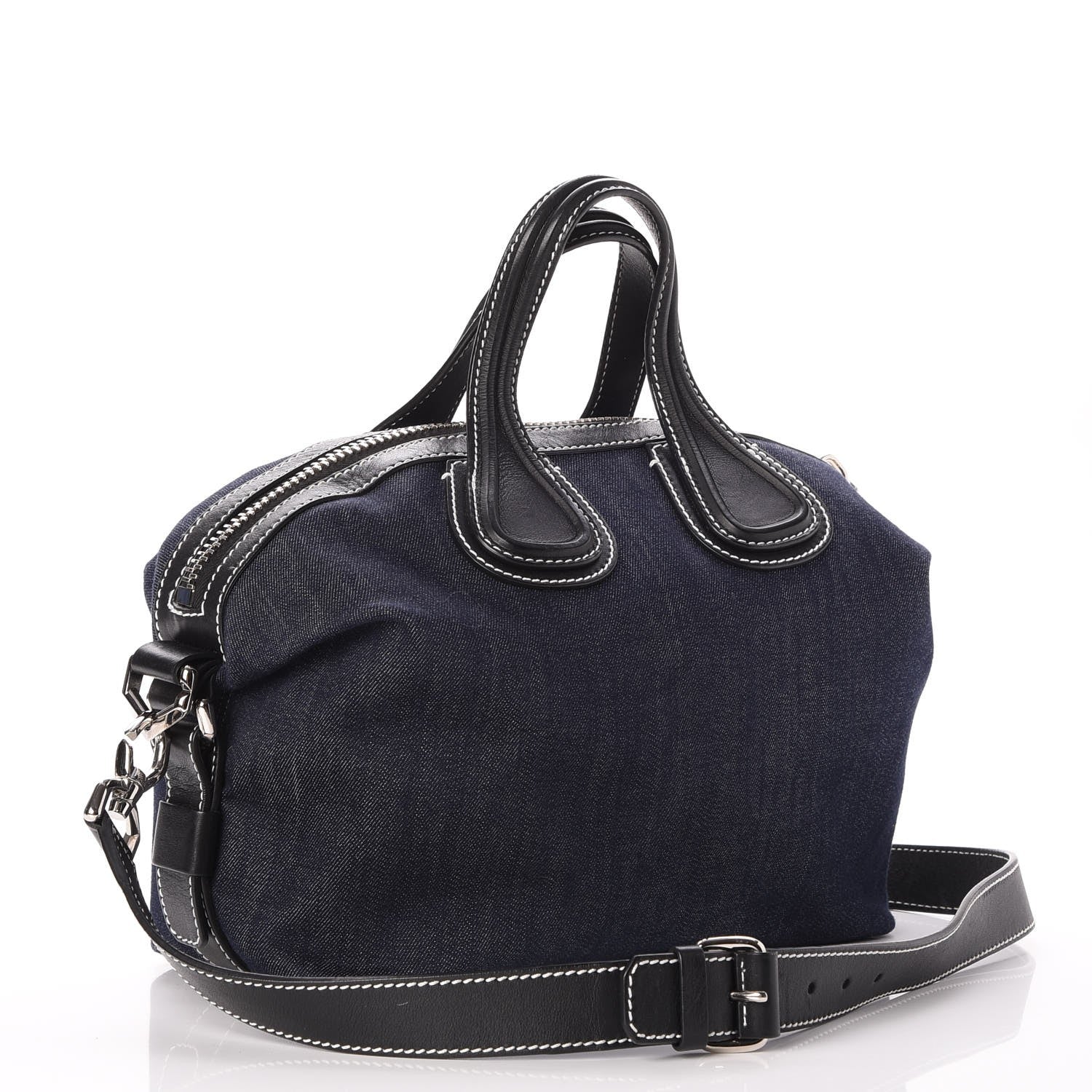 Givenchy Denim Calfskin Small Nightingale Blue Black 4 of 8