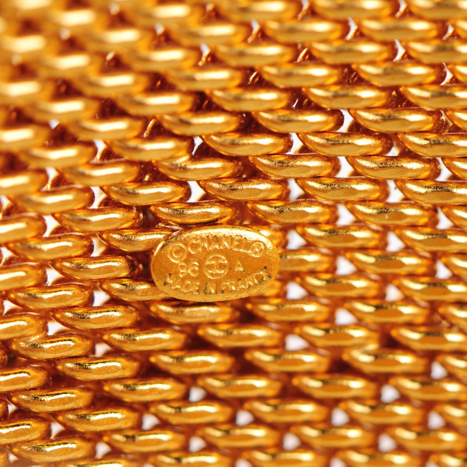 Chanel Mesh CC Bracelet Gold 4 of 4