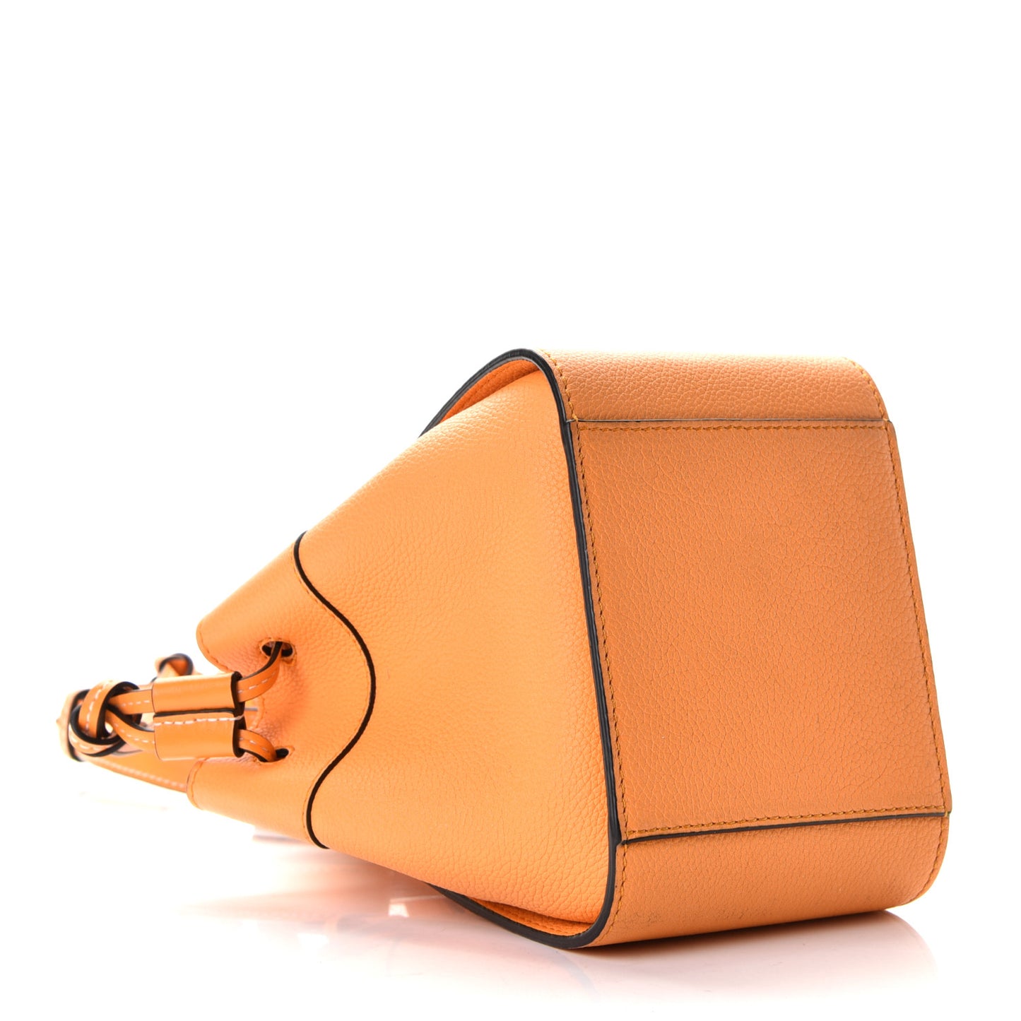 Calfskin Mini Hammock Shoulder Bag Amber