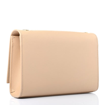 Saint Laurent Grain De Poudre Small Monogram Kate Satchel Nude Powder 1 of 3