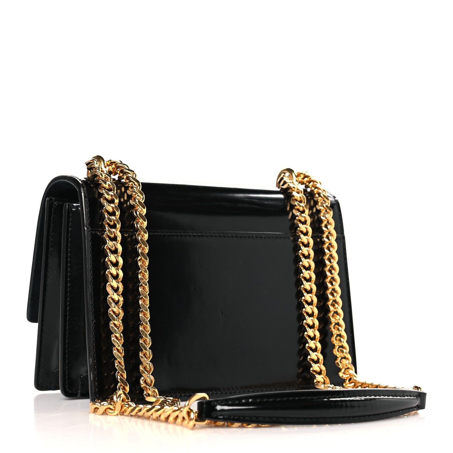 Saint Laurent Patent Small Monogram Sunset Black 3 of 9