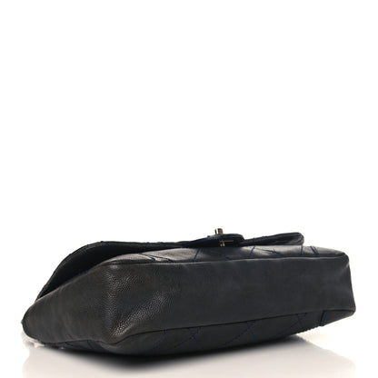 Chanel Caviar Outdoor Ligne Flap Navy 4 of 10
