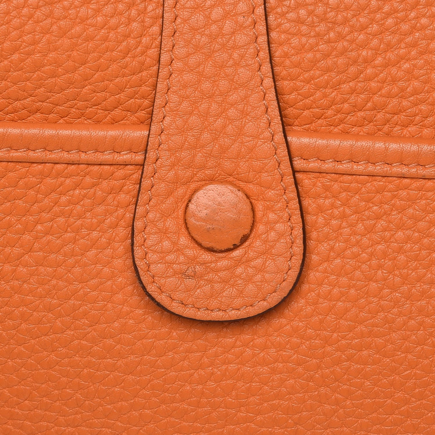 Hermes Taurillon Clemence Evelyne III GM Orange 15 of 21
