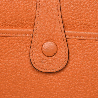 Hermes Taurillon Clemence Evelyne III GM Orange 15 of 21