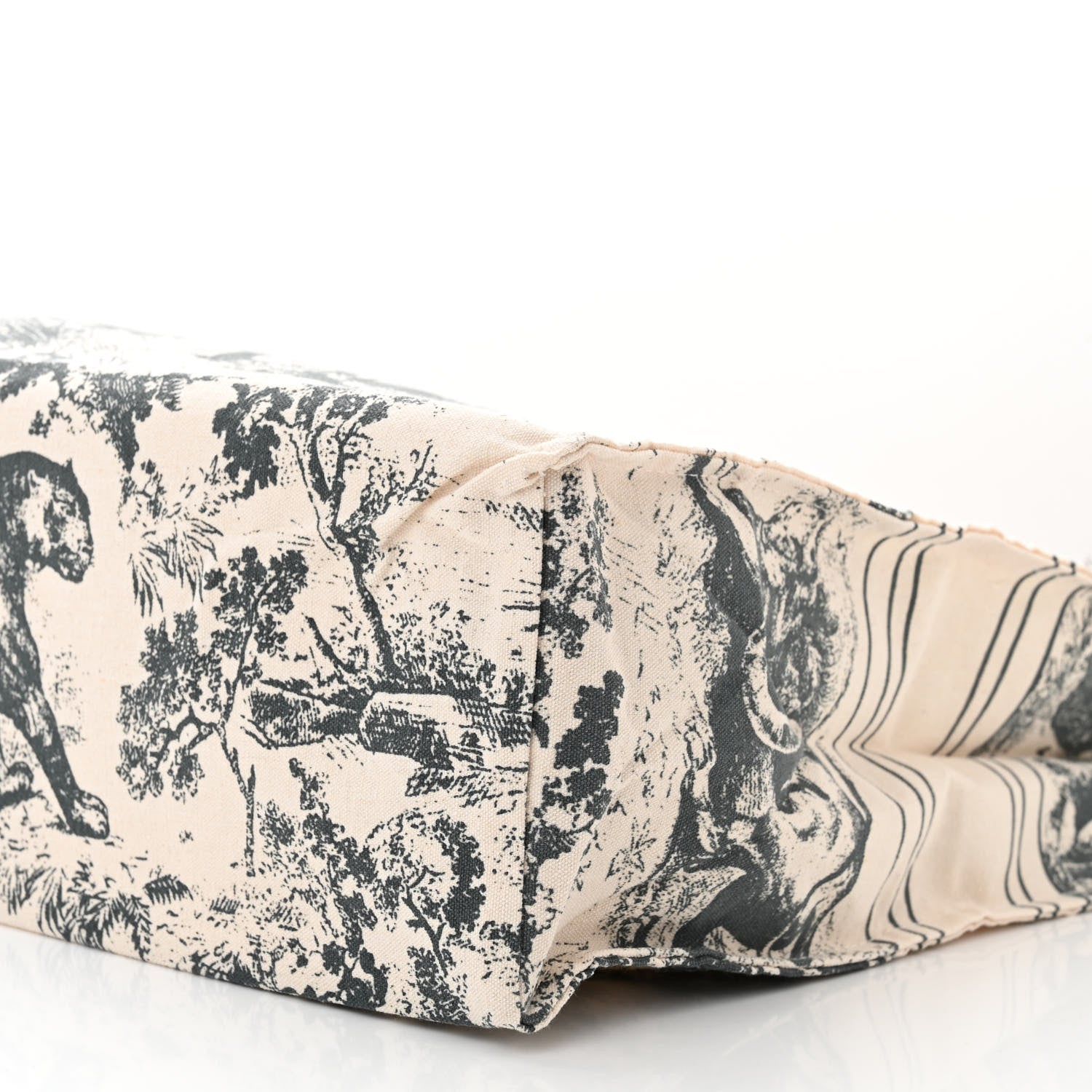 Christian Dior Straw Dioriviera Tote Grey 8 of 11