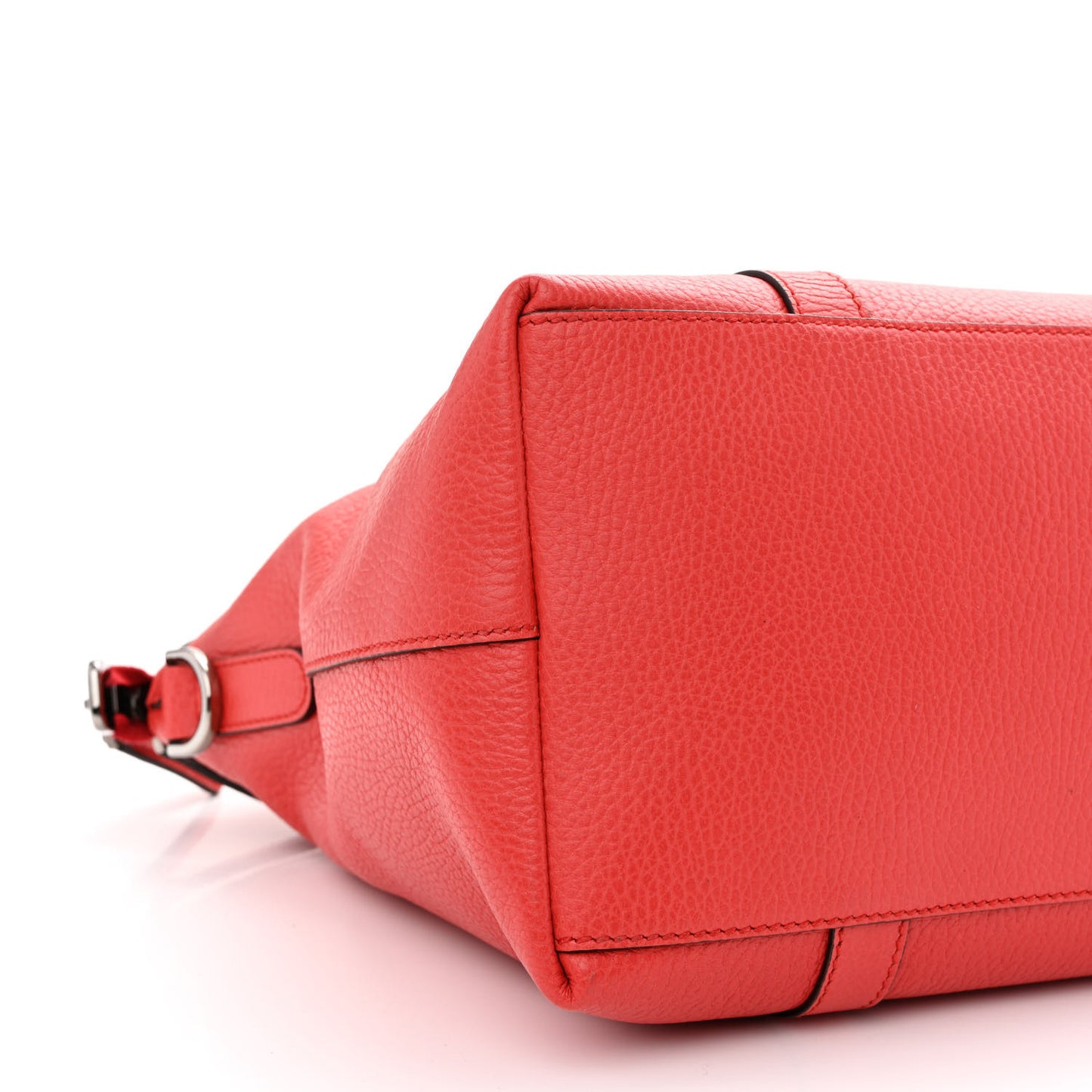 Dollar Calfskin Medium GG Charm Dome Satchel Sporting Red
