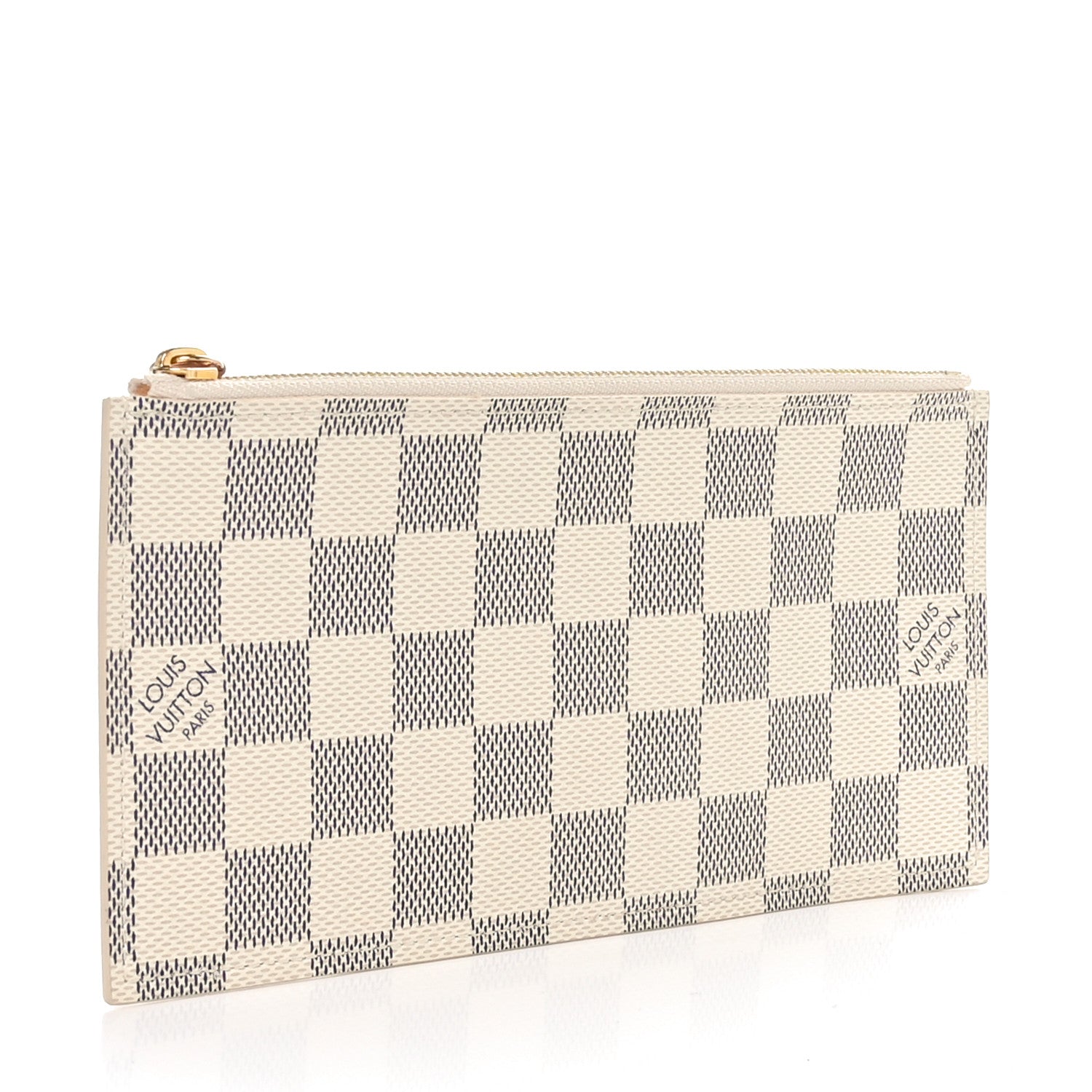 Louis Vuitton Damier Azur Felicie Chain Wallet Zippered Insert Rose Ballerine 3 of 7