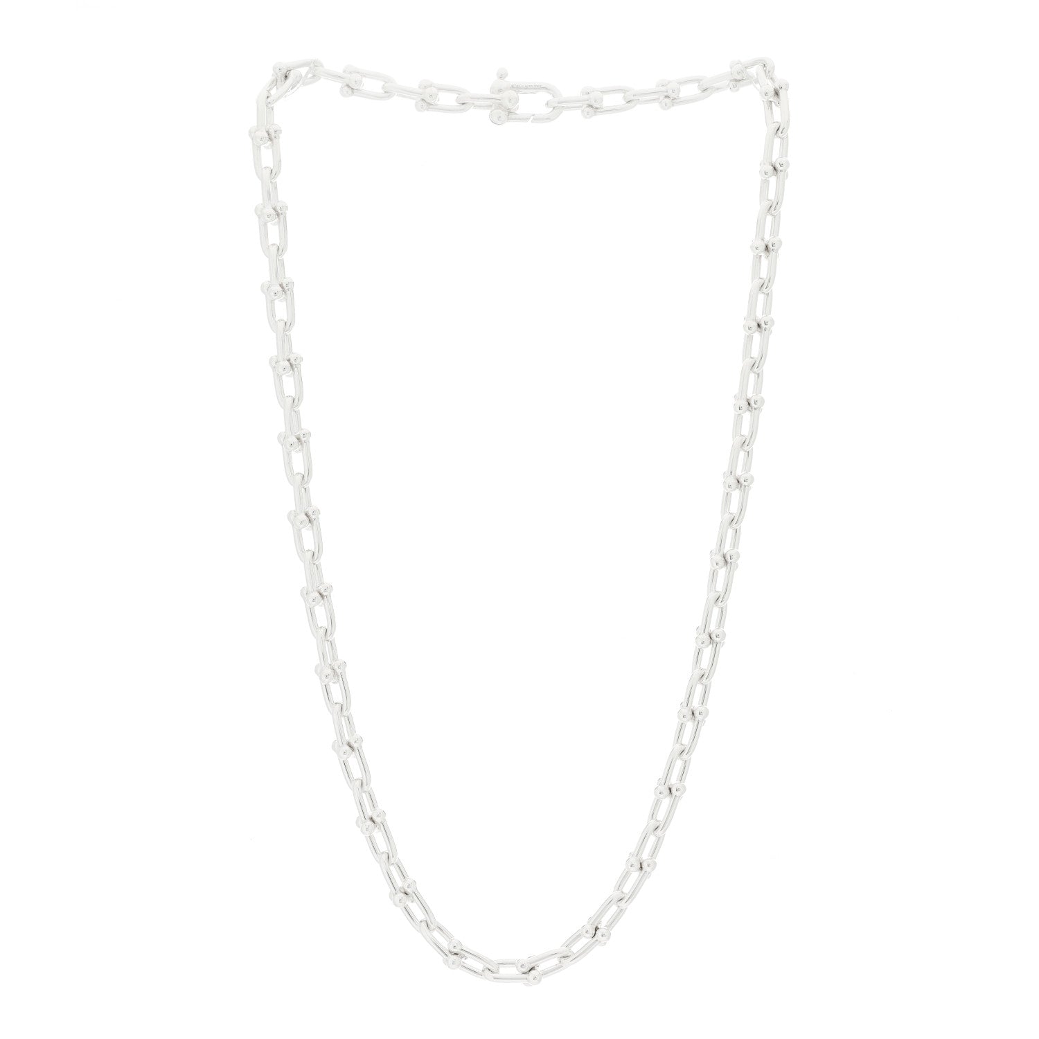Tiffany Sterling Silver Small HardWear Link Necklace 3 of 4