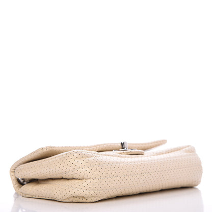 Chanel Aged Calfskin Perforated Small Flap Beige Clair 4 of 8
