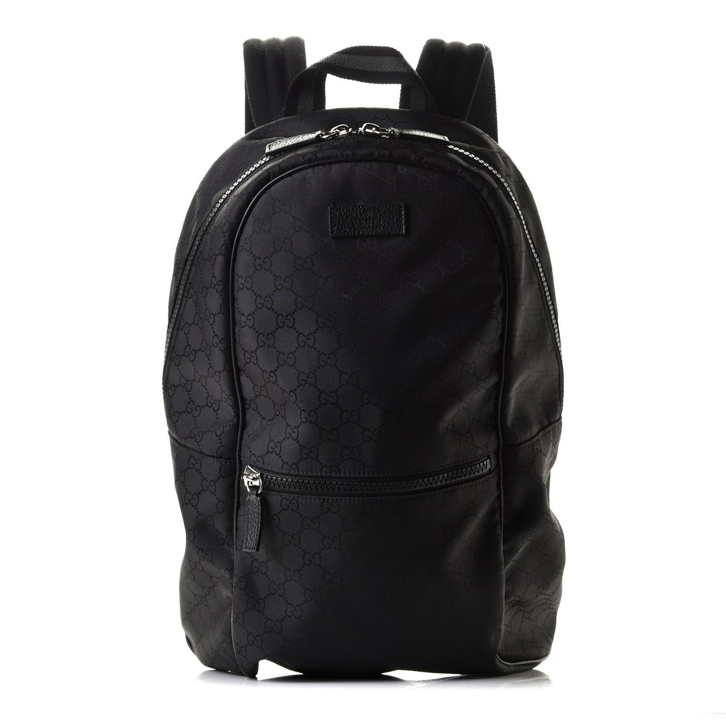 Nylon Monogram Slim Backpack Black