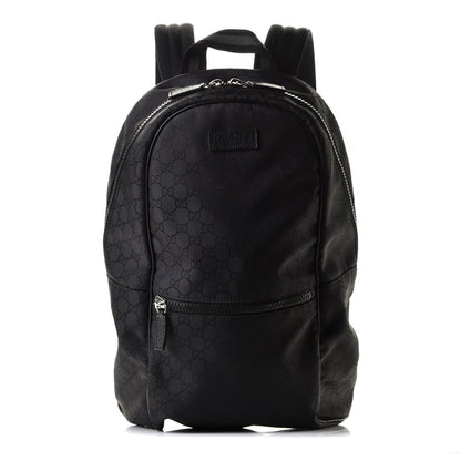 Gucci Nylon Monogram Slim Backpack Black 1 of 12