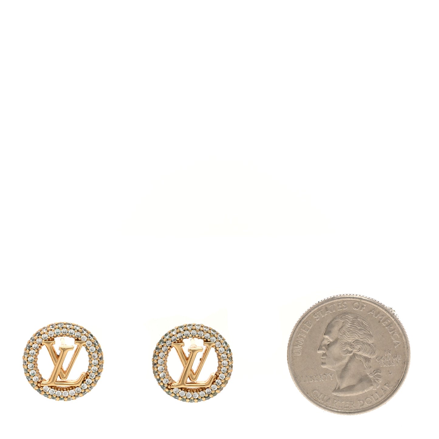 Metal Crystal Louise By Night Earrings Gold