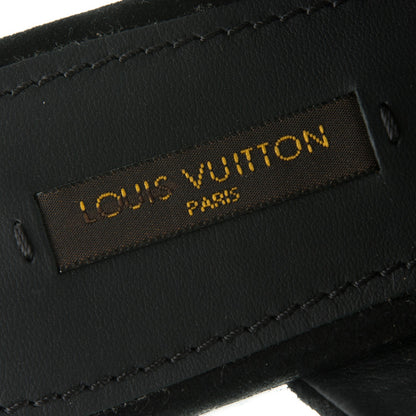 Louis Vuitton Suede Bayfront Mule Sandals 38 Black 7 of 7