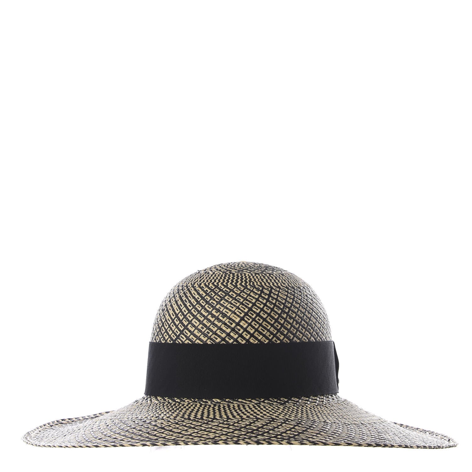 Hermes Chapeau Femme Anouk Panama Hat 57 Naturel Black 1 of 6