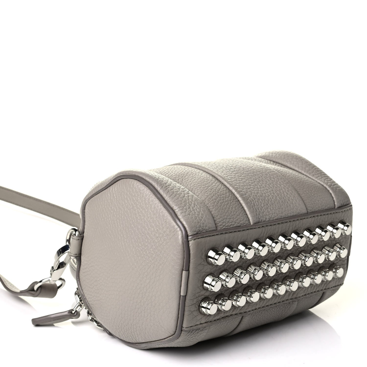 Alexander Wang Pebbled Lambskin Mini Rockie Oyster Pale Silver Hardware 3 of 6