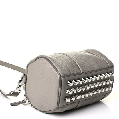 Alexander Wang Pebbled Lambskin Mini Rockie Oyster Pale Silver Hardware 3 of 6