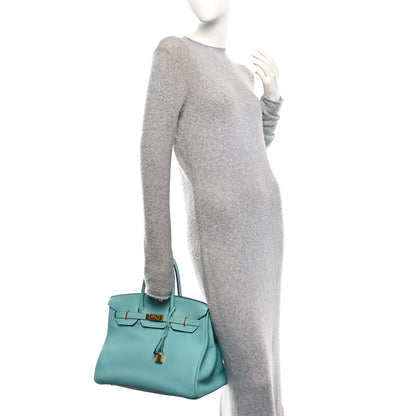 Hermes Togo BIRKIN 35 Bleu Atoll 2 of 10