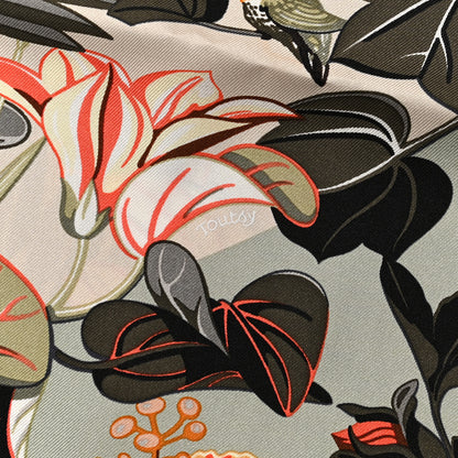 Hermes Silk Flamingo Party Scarf 90 4 of 6