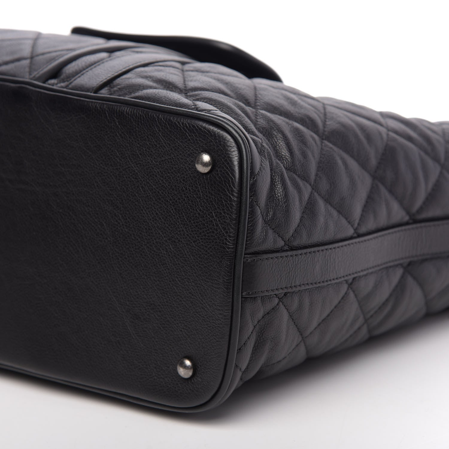 Chanel Calfskin Quilted Casual Riviera Tote Black 13 of 14