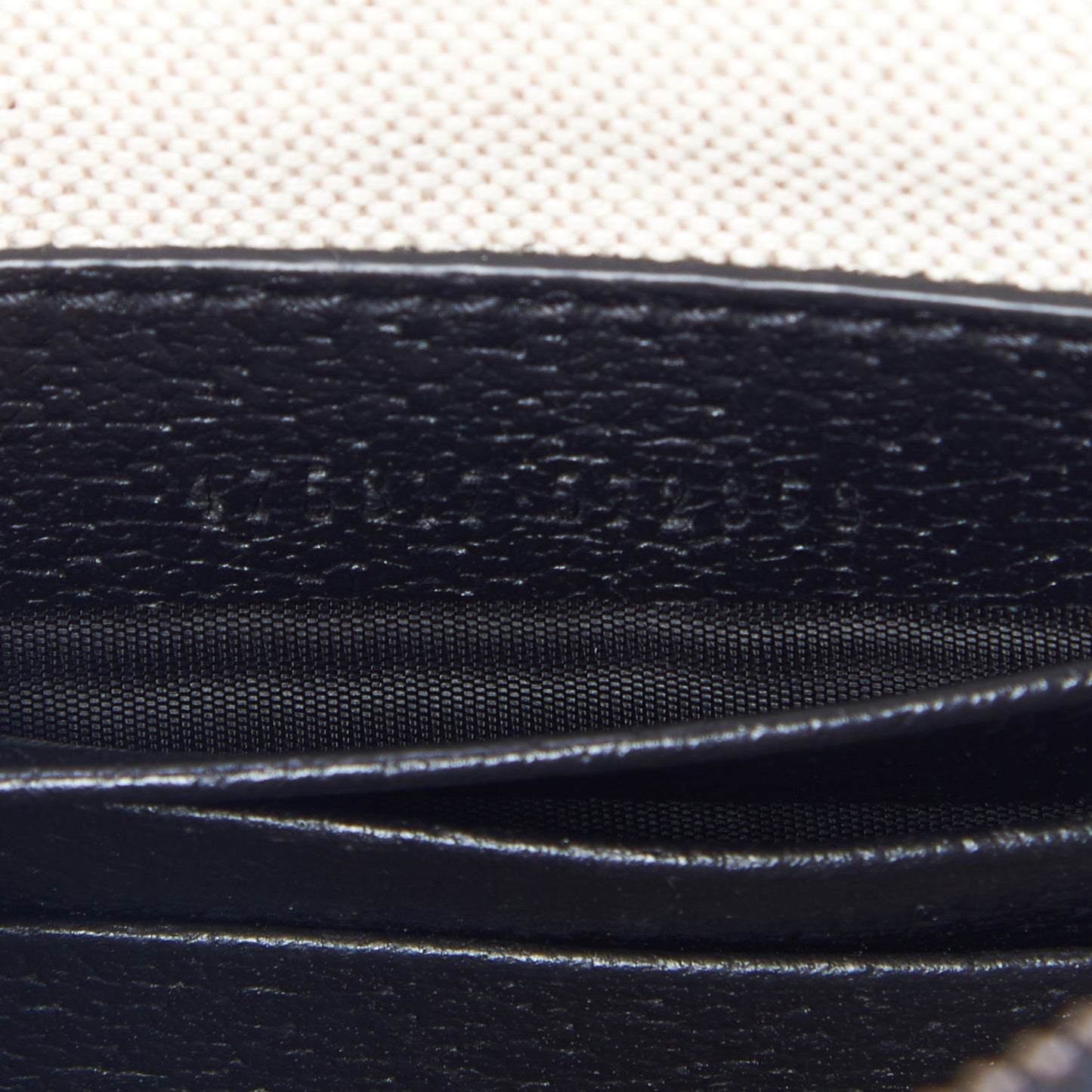 Calfskin GG Marmont Zip Pouch Black