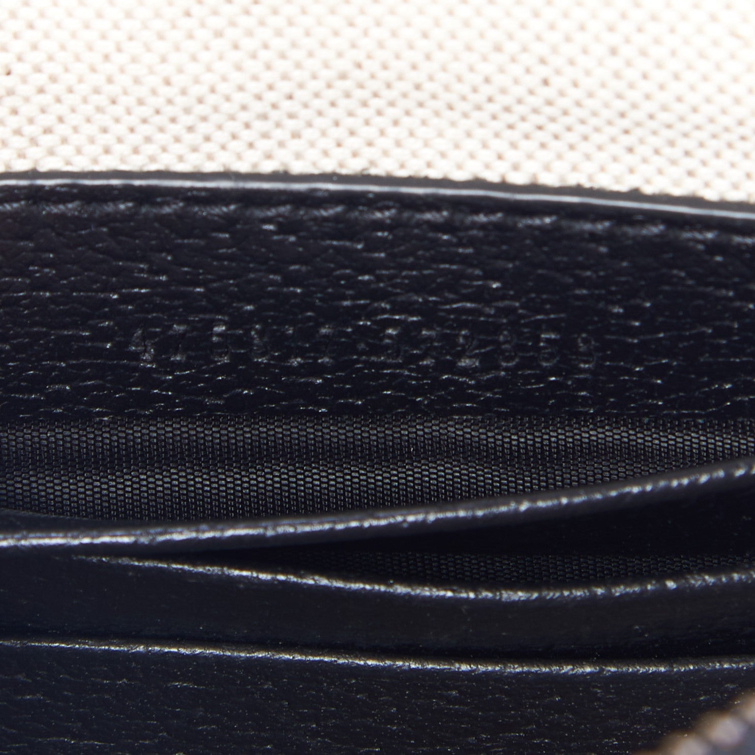 Gucci Calfskin GG Marmont Zip Pouch Black 8 of 8