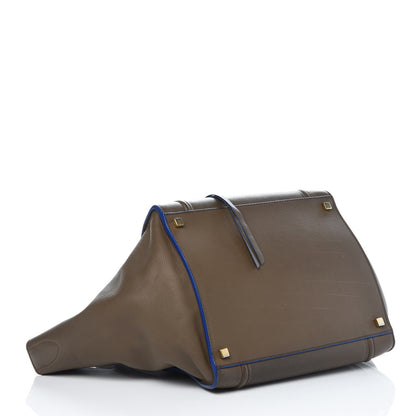 Celine Supple Calfskin Medium Phantom Luggage Grey Blue 4 of 12
