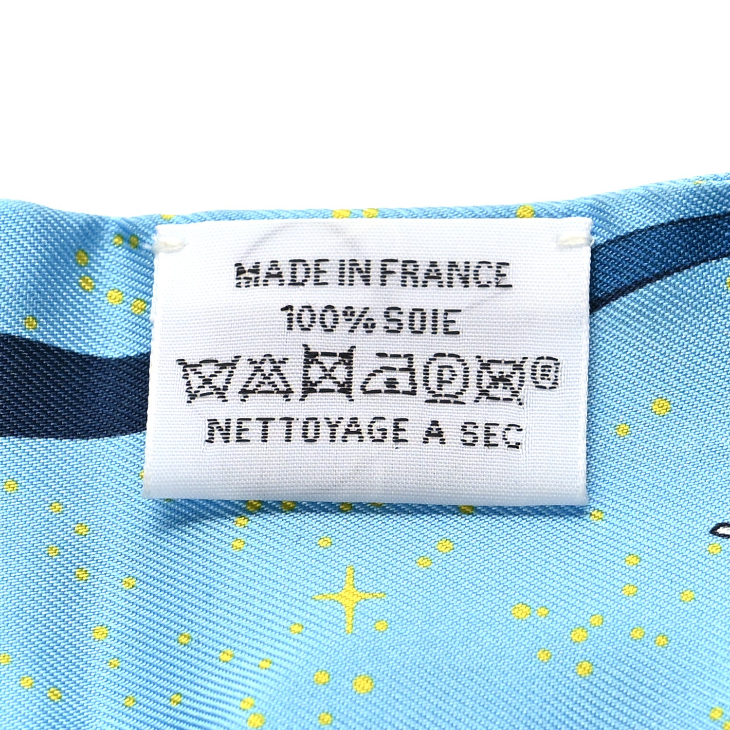 Hermes Silk Space Derby Twilly Bleu Jaune Rouge 3 of 4
