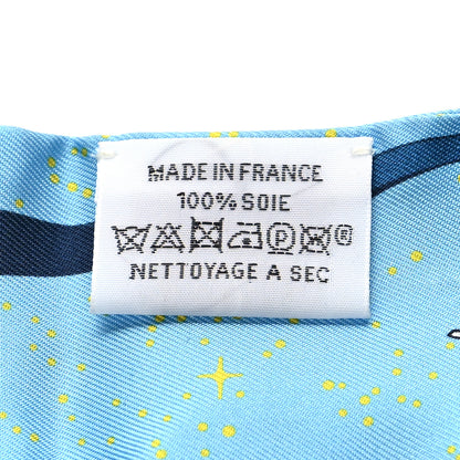 Hermes Silk Space Derby Twilly Bleu Jaune Rouge 3 of 4